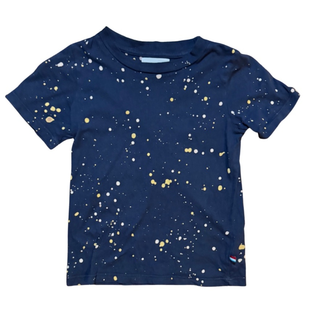 Sol Angeles Boys Navy Splatter Crewneck Tee 4T excellent condition like new